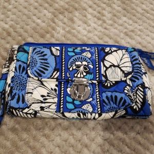 Blue Vera Bradley wristlet